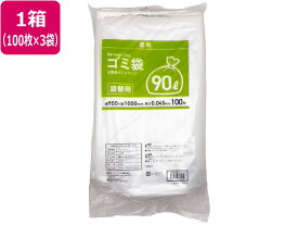 Forestway 詰替用ゴミ袋 透明 90L 100枚×3袋