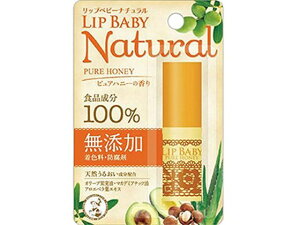 【レビュー投稿で100円OFFクーポン】【お取り寄せ】ロート製薬 メンソレータム リップベビー ナチュラル ピュアハニーの香り 4g リップケア フェイスケア スキンケア