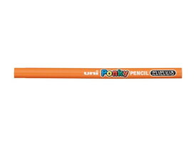 三菱鉛筆 ポンキーペンシル 単色 ダイダイイロ 6本 K800.4 色鉛筆 単色 教材用筆記具