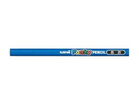 三菱鉛筆 ポンキーペンシル 単色 アオ 6本 K800.33 色鉛筆 単色 教材用筆記具