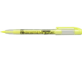 呉竹 ZIG ブラッシュハイライト サッとC+ 蛍光イエロー BHSC-55-110 黄 イエロー系 使いきりタイプ 蛍光ペン