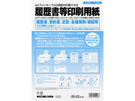 【レビュー投稿で100円OFFクーポン】日本法令 履歴書等印刷専用紙 A3 10枚 労務12-41 履歴書 事務用ペーパー ノート