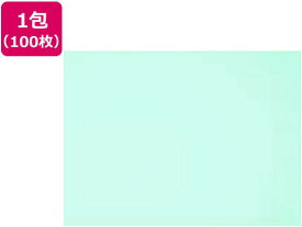 再生色画用紙 八ツ切 うすみずいろ 100枚 8NCR-110 色画用紙 八つ切 図画 工作 教材 学童用品