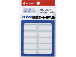 【レビュー投稿で100円OFFクーポン】ニチバン マイタックラミネートラベル赤13×38 14片×10シート ML-207R ニチバンマイタックラベル タックラベル ふせん インデックス メモ ノート