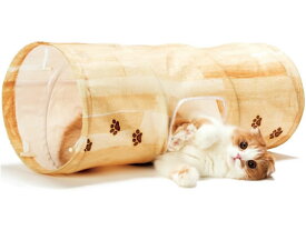 【お取り寄せ】猫壱 キャットトンネル 木目柄 運動器具 おもちゃ 猫用 キャット ペット デイリー