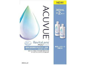 【レビュー投稿で100円OFFクーポン】【お取り寄せ】エイエムオー・ジャパン アキュビュー リバイタレンズ 360mL×2本 ソフトレンズ用 コンタクトケア アイケア