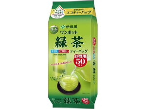 【レビュー投稿で100円OFFクーポン】伊藤園 ワンポット エコティーバッグ緑茶 50袋 ティーバッグ 緑茶 お茶 飲料