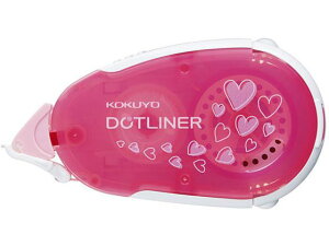 【レビュー投稿で100円OFFクーポン】コクヨ ドットライナー しっかり貼るタイプ 本体 16m ハート柄 テープのり のり 接着剤 切る 貼る 留める 文具 事務