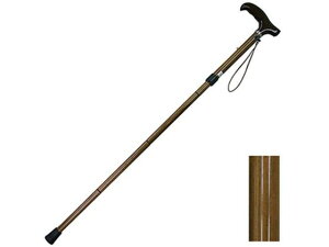 【レビュー投稿で100円OFFクーポン】【お取り寄せ】ひまわり 軽量カーボン 4つ折伸縮ステッキ 雨にも負けず サポーター 歩行 移動ケア 介護 介助