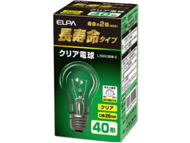 朝日電器 長寿命 クリア電球 40W形 L100V38W-C 40W形 白熱電球 ランプ