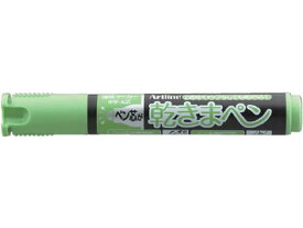 シヤチハタ 乾きまペン 中字 丸芯 黄緑 K-177Nキミドリ 油性ペン