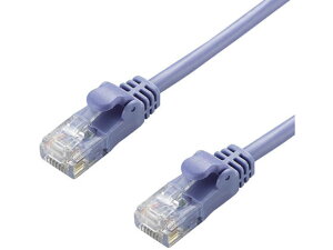 【レビュー投稿で100円OFFクーポン】【お取り寄せ】エレコム やわらかLANケーブル Cat5E準拠 5m LD-CTY BU5 LANケーブルカテゴリー5E LANケーブル ケーブル 電源タップ 配線パーツ 家電