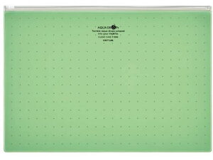 【レビュー投稿で100円OFFクーポン】リヒトラブ AQUADROPsクリヤーケース〈マチなし〉 A4 黄緑 F-5303-6 A4 チャック付ソフトクリヤーケース ドキュメントキャリー ファイル