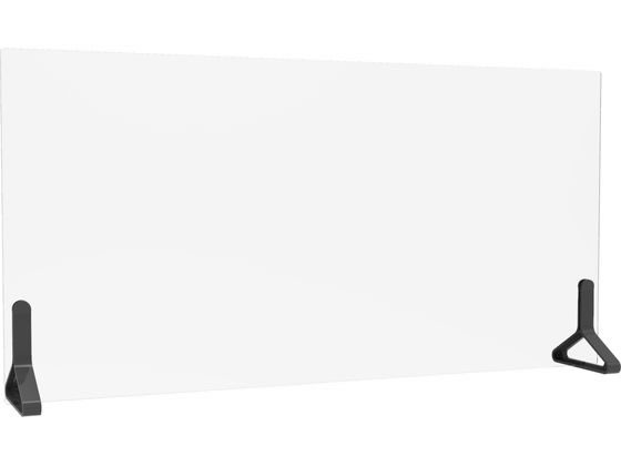 【メーカー直送】アール･エフ･ヤマカワ/PINZO PVC衝立 ブラック【代引不可】【お客様組立】 W1200×H600 パーテーション