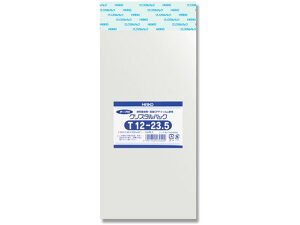 【レビュー投稿で100円OFFクーポン】ヘイコー クリスタルパック 120×235(+40)mm 100枚 T12-23.5 OPP袋 テープ付き
