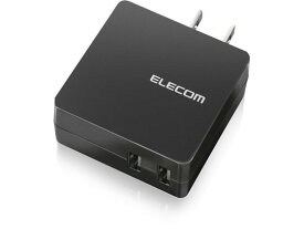 【お取り寄せ】エレコム AC充電器 2.0A 2ポート ブラック MPA-ACUCN005ABK 充電器 充電池 スマートフォン 携帯電話 FAX 家電