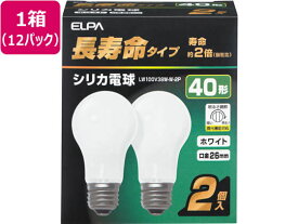 朝日電器 長寿命シリカ電球 40W形 2個×12パック(24個) 40W形 白熱電球 ランプ