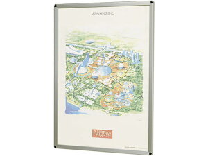 【レビュー投稿で100円OFFクーポン】【メーカー直送】馬印 ポスターパネルラクパー B3サイズ シルバー枠 411*562mm QM-B3【代引不可】ポスターフレーム ポスターパネル B3 ポップ 吊り下げ POP 掲