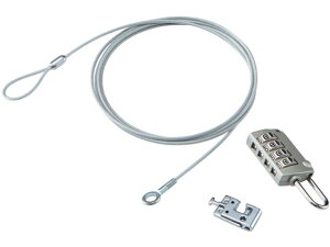 【レビュー投稿で100円OFFクーポン】【お取り寄せ】エレコム ダイヤル錠 ESL-39 セキュリティワイヤーロック PC パソコン 家電
