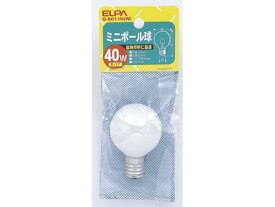 【お取り寄せ】朝日電器 ミニボール球 40W E17ホワイト G-8011H(W) 40W形 白熱電球 ランプ