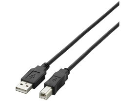 【お取り寄せ】エレコム USB2.0ケーブル A-Bタイプ 1m ブラック U2C-BN10BK USBケーブル 配線