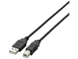 【お取り寄せ】エレコム USB2.0ケーブル A-Bタイプ 3m ブラック U2C-BN30BK USBケーブル 配線