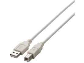 【お取り寄せ】エレコム USB2.0ケーブル A-Bタイプ 3m ホワイト U2C-BN30WH USBケーブル 配線