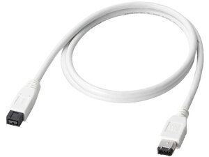 【レビュー投稿で100円OFFクーポン】【お取り寄せ】エレコム FireWireケーブル 9ピン-6ピン 1m IE-961WH 関連品 PC用ケーブル ケーブル 電源タップ 配線パーツ 家電