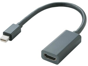 【レビュー投稿で100円OFFクーポン】【お取り寄せ】エレコム Mini DisplayPort-HDMI変換アダプタ AD-MDPHDMIBK 関連品 PC用ケーブル ケーブル 電源タップ 配線パーツ 家電
