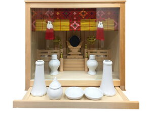 【レビュー投稿で100円OFFクーポン】【お取り寄せ】静岡木工 神棚 箱宮 皐月13号 神具付き 日用雑貨