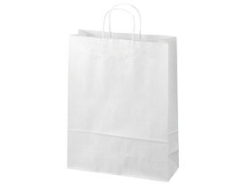 【お取り寄せ】スマートバリュー 手提袋 丸紐 白 大 50枚 B289J-W 紙手提袋 丸紐 ラッピング 包装用品