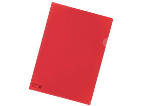 【お取り寄せ】リヒトラブ カラークリヤーホルダー(エコマーク) A4 赤 50枚 F78EC-3 A4 色柄付 クリアホルダー ファイル