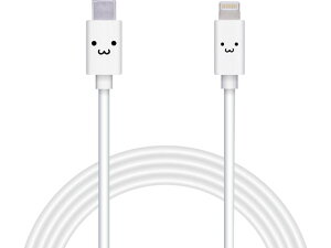 【レビュー投稿で100円OFFクーポン】エレコム USB-C to Lightningケーブル 2.0m しろちゃん MPA-FCL20WF USBケーブル C to Lightning ケーブル 電源タップ 配線パーツ 家電