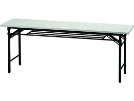 【メーカー直送】イノウエ 折りたたみテーブル W1800×D450 ホワイト UMT-1845W【代引不可】 脚折りたたみテーブル ミーティングテーブル ミーティング用