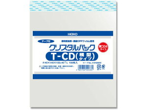 yr[e100~OFFN[|zy񂹁zwCR[ NX^pbN 140×155+40mm 100×10 T-CD OPP e[vt