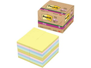 【レビュー投稿で100円OFFクーポン】【お取り寄せ】3M ポスト・イット 強粘着ノート 業務用パック パステルカラー 6544SS-K 大 ノートタイプ 強粘着タイプふせん インデックス メモ ノート