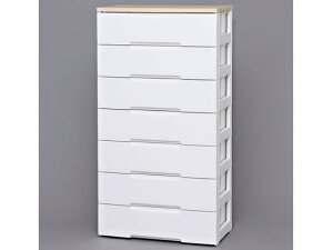 【レビュー投稿で100円OFFクーポン】【メーカー直送】アイリスオーヤマ ウッドトップチェスト 7段 幅730 ホワイト HG-727【代引不可】チェスト リビング収納 収納家具 インテリア 収納