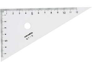 【レビュー投稿で100円OFFクーポン】西敬 15cmがくどう三角定規(目盛12cm) GT-5 三角定規 スケール 教材 学童 文具