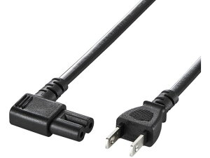 【レビュー投稿で100円OFFクーポン】【お取り寄せ】サンワサプライ 電源コード(2P・L型コネクタ・1m) KB-DM2L-1 PC電源ケーブル PC用ケーブル ケーブル 電源タップ 配線パーツ 家電