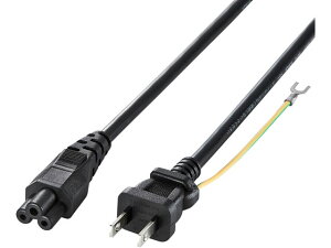 【レビュー投稿で100円OFFクーポン】【お取り寄せ】サンワサプライ 電源コード(3P・ストレートコネクタ・1m) KB-DM3S-1 PC電源ケーブル PC用ケーブル ケーブル 電源タップ 配線パーツ 家電
