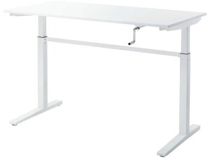 【レビュー投稿で100円OFFクーポン】【メーカー直送】サンワサプライ 手動昇降デスク W1400×D700 ホワイト【代引不可】【お客様組立】手動昇降デスク スタンディングデスク 昇降デスク オフ