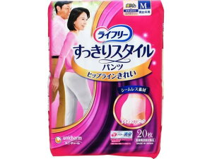 【レビュー投稿で100円OFFクーポン】【お取り寄せ】ユニ・チャーム ライフリー すっきりスタイルパンツ ピンク M 20枚 大人用オムツ 排泄ケア 介護 介助