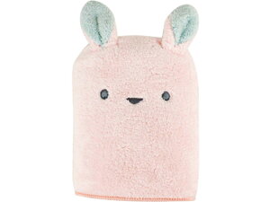 【レビュー投稿で100円OFFクーポン】シービージャパン 吸水アニマル ヘアドライタオル ウサギ 高密度フェイスタオル 業務用タオル