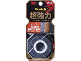 3M スコッチ 超強力両面テープ プレミアゴールド粗面用12mm×1.5m 両面テープ 作業用 ガムテープ 粘着テープ
