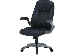 【レビュー投稿で100円OFFクーポン】【メーカー直送】不二貿易 チェアー デクシア ブラック 37140【代引不可】【お客様組立】肘付き 可動肘タイプ レザーチェア オフィスチェア オフィス家具