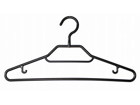 【お取り寄せ】シンコハンガー ベストライン スタイルシャツハンガー ブラック 5本組 プラスチックハンガー