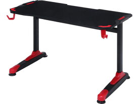 【メーカー直送】不二貿易 GAMING DESK XeNO W1200×H730 レッド 38132【代引不可】【お客様組立】 スチールデスク ワゴン