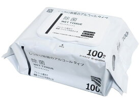 AI-WILL 除菌 ウェットティッシュ アルコールタイプ 厚手 100枚 ふた付き 使いきりタイプ ウェットティッシュ 紙製品