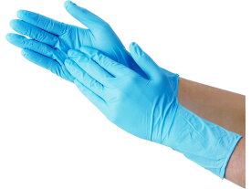 川西工業 ニトリル使いきり手袋ロング 粉なし ブルー SS 100枚 使いきり手袋 ニトリルゴム 粉なし 作業用手袋 軍足 作業