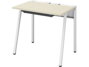 【レビュー投稿で100円OFFクーポン】【メーカー直送】コクヨ LEAN 平机 引き出し付 W800×D600 ホワイト ナチュラル【代引不可】【組立・設置・送料無料】平机 スチールデスク ワゴン オフィス